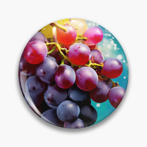 Item preview, Ripe grapes in vibrant colors designed and sold by Mianku | Für das Leben.