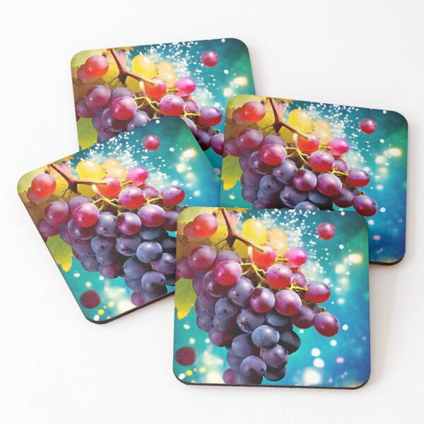 Item preview, Ripe grapes in vibrant colors designed and sold by Mianku | Für das Leben.