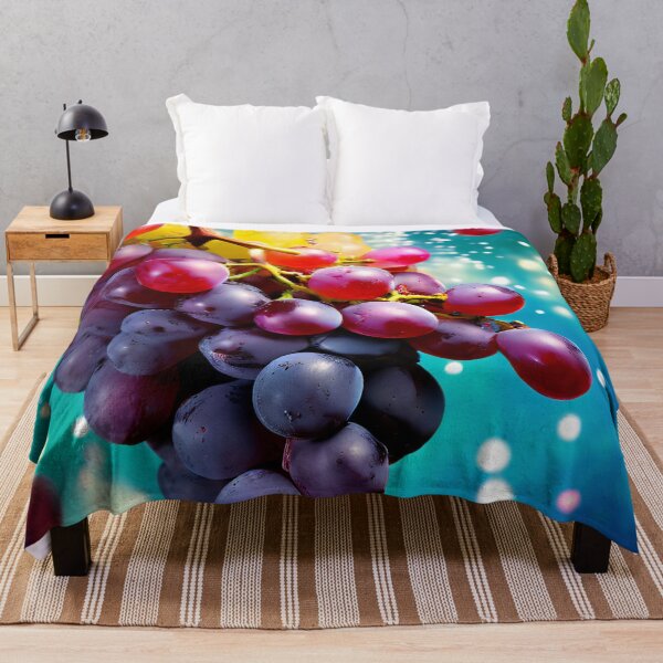 Item preview, Ripe grapes in vibrant colors designed and sold by Mianku | Für das Leben.
