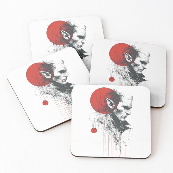 Item preview, Vampire Portrait – Modern Gothic Dark Fantasy Illustration designed and sold by MythologyRealm.