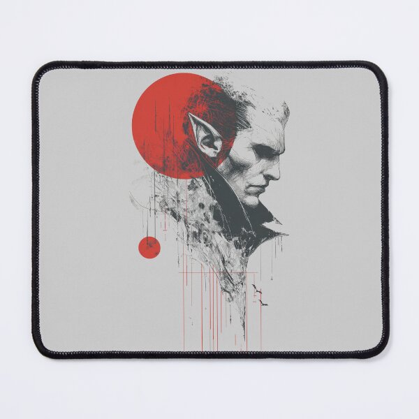 Item preview, Vampire Portrait – Modern Gothic Dark Fantasy Illustration designed and sold by MythologyRealm.