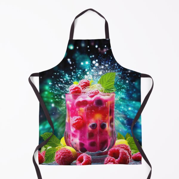 Item preview, Colorful raspberry-blueberry cocktail with bokeh effect designed and sold by Mianku | Für das Leben.