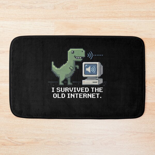 Item preview, I Survived The Old Internet Pixel Dinosaur designed and sold by k3rstman1.