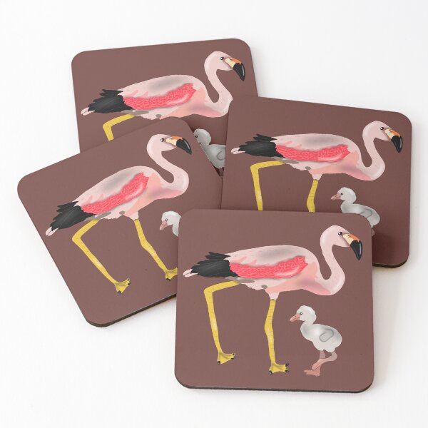 Item preview, Andean Flamingo Mom and Baby designed and sold by BDBirds.