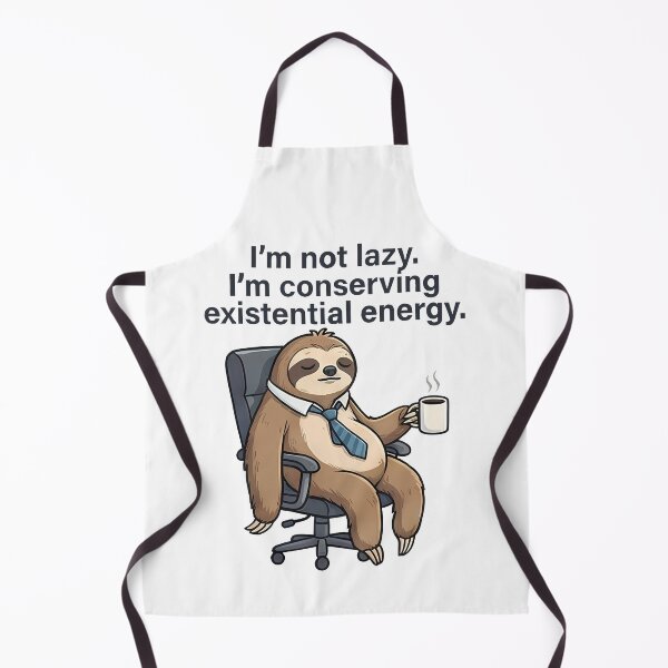 Item preview, Sloth Conserving Existential Energy Funny Office Sloth designed and sold by k3rstman1.