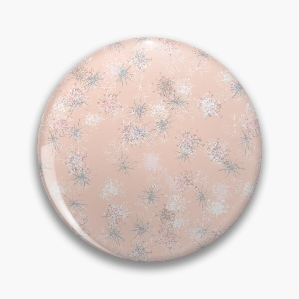 Item preview, Pale Pink Snowflake beautiful winter wonderland holiday print designed and sold by Sunflowerstudio1.