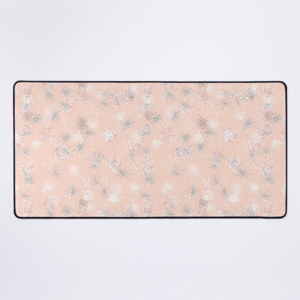 Item preview, Pale Pink Snowflake beautiful winter wonderland holiday print designed and sold by Sunflowerstudio1.