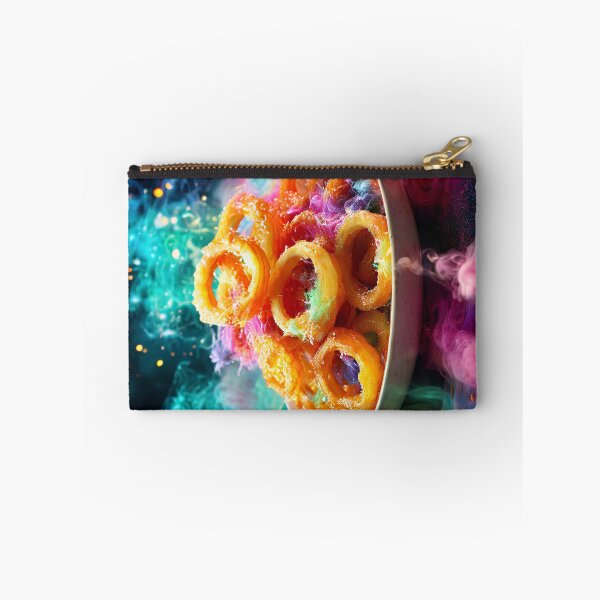 Item preview, Onion rings presented on an imaginative colored background designed and sold by Mianku | Für das Leben.