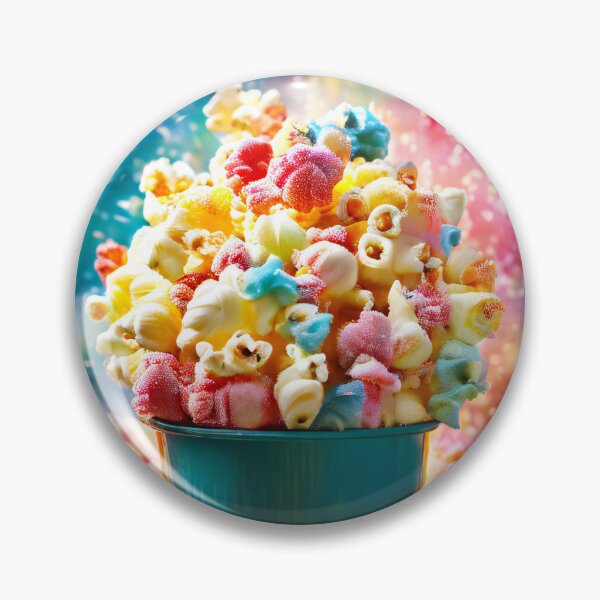 Item preview, A colorful popcorn spectacle in front of sparkling fireworks. designed and sold by Mianku | Für das Leben.