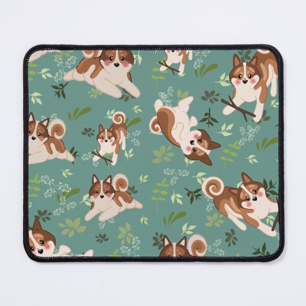 Item preview, West Siberian Laika seamless pattern designed and sold by GoodBoyArt-.