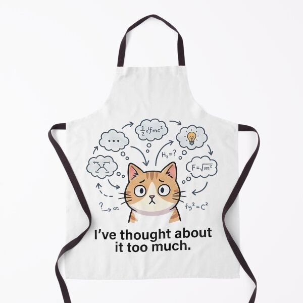 Item preview, Funny Overthinking Cat Math Science designed and sold by k3rstman1.