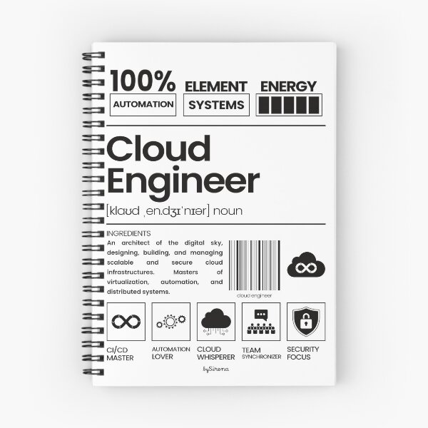 Item preview, Cloud Engineer || Jobs Series - Black designed and sold by bySirena.