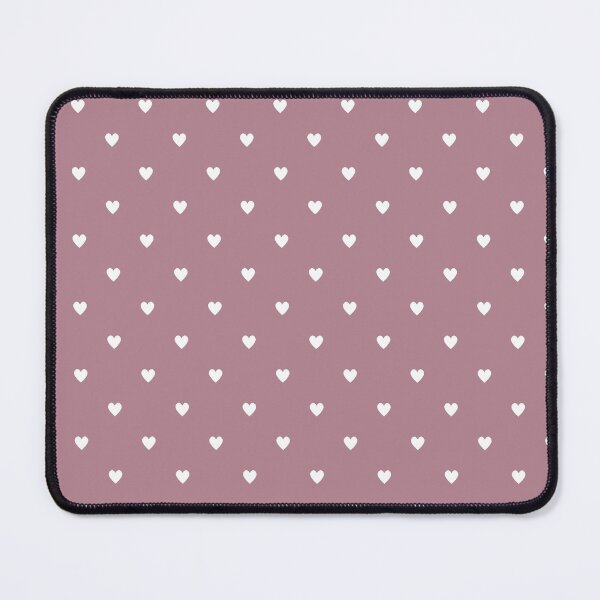 Item preview, White heart pattern on a purple - rosewood background designed and sold by snoWorkshop.