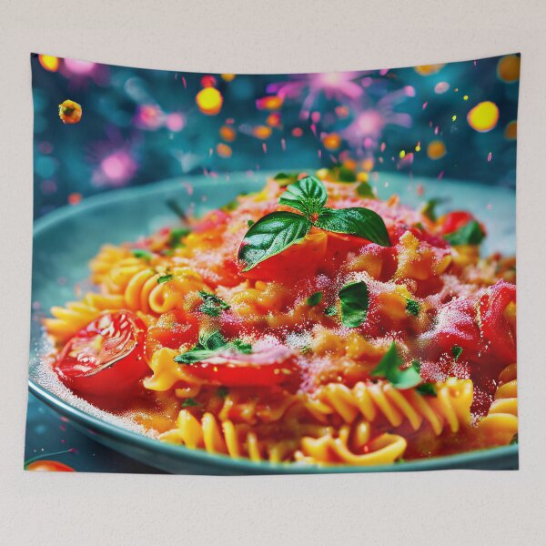 Item preview, Festive pasta with tomatoes and basil designed and sold by Mianku | Für das Leben.