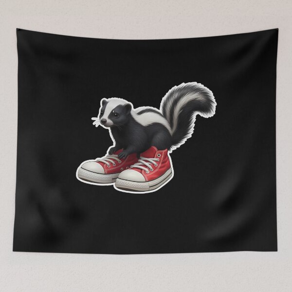 Item preview, Cute Skunk Big Red Sneakers Animal designed and sold by k3rstman1.