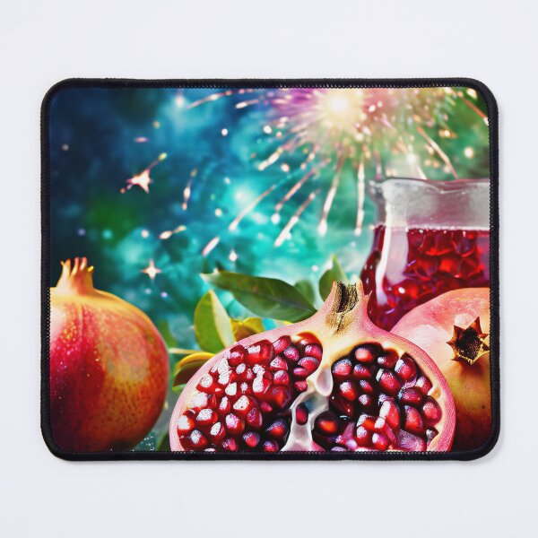 Item preview, Pomegranate still life with fireworks background designed and sold by Mianku | Für das Leben.