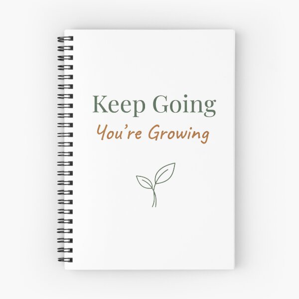 Item preview, Keep Going You’re Growing Minimalist Inspirational Sticker Plant Art designed and sold by Nara8.