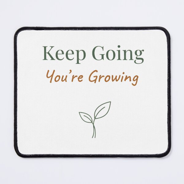 Item preview, Keep Going You’re Growing Minimalist Inspirational Sticker Plant Art designed and sold by Nara8.