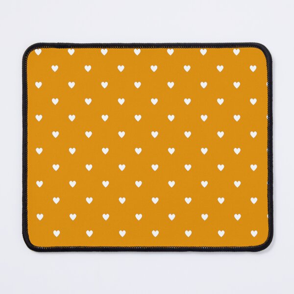 Item preview, White heart pattern on an orange background designed and sold by snoWorkshop.