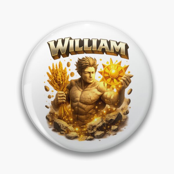 Item preview, William Virgo – Zodiac Harvest Fantasy Name Art designed and sold by AlexLineArt.