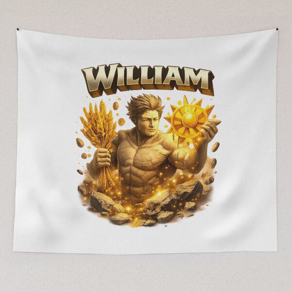 Item preview, William Virgo – Zodiac Harvest Fantasy Name Art designed and sold by AlexLineArt.