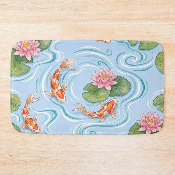 Item preview, Koi Pond Serenity - Japanese Water Garden Pattern designed and sold by SavinMercantile.
