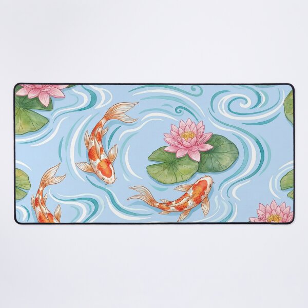 Item preview, Koi Pond Serenity - Japanese Water Garden Pattern designed and sold by SavinMercantile.