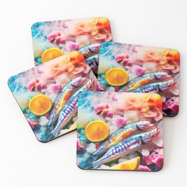 Item preview, Fish arrangement with citrus fruits and ice cream designed and sold by Mianku | Für das Leben.