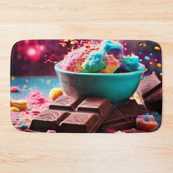 Item preview, Colorful ice cream, chocolate and a confetti explosion designed and sold by Mianku | Für das Leben.