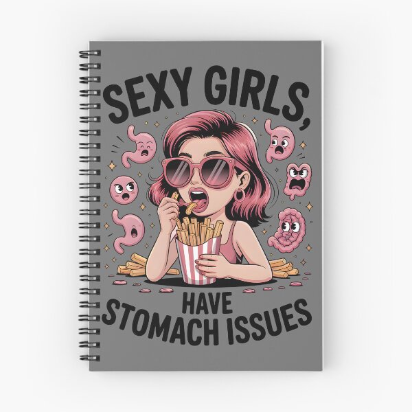 Item preview, Hot Girls Have Tummy Issues – Funny IBS & Digestive Humor Design designed and sold by Millsoft.