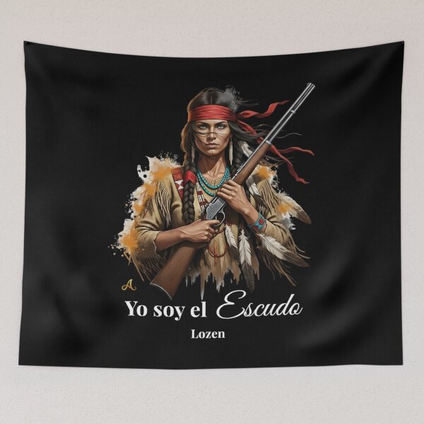 Item preview, Lozen: The Apache Warrior Seer | "I Am The Shield" Design - Dark | Western Boho Art designed and sold by imprAsiones.
