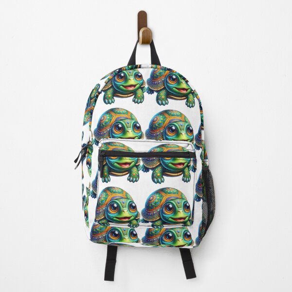Item preview, Cute Colorful Turtle Illustration, Kawaii Tortoise Art, Fun Animal Design for Stickers, Kids Products & Gifts designed and sold by Mido tee art shop.