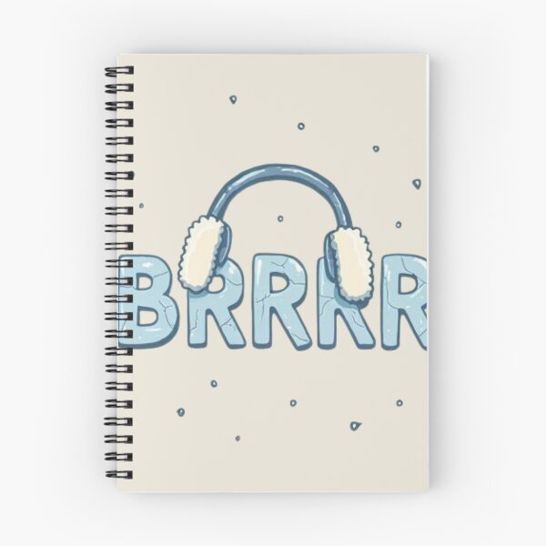Item preview, BRRRR Frozen Winter Typography with Cute Earmuffs designed and sold by RokaWorld.