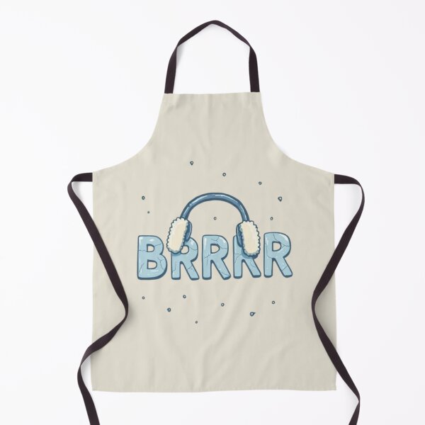 Item preview, BRRRR Frozen Winter Typography with Cute Earmuffs designed and sold by RokaWorld.
