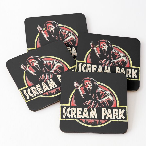 Item preview, Scream Park Logo With Hooded Figure And Knife designed and sold by Adronia.