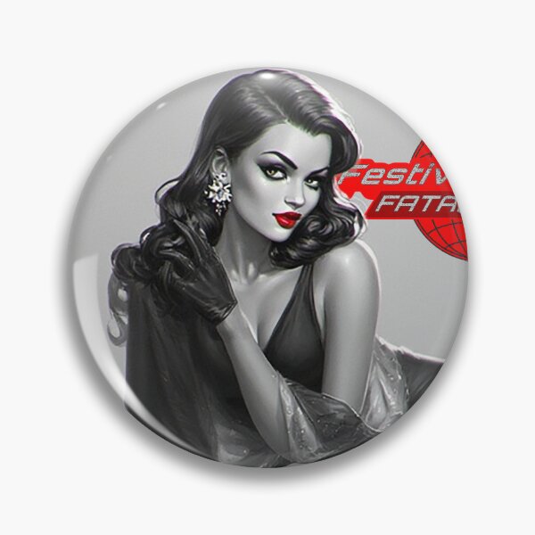 Item preview, Festive Femme Fatale Noir – Color Her in Danger designed and sold by Mark Mentzer.
