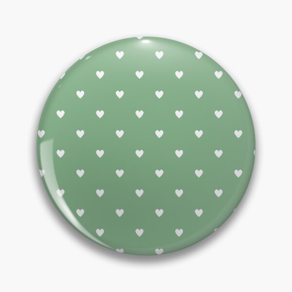 Item preview, White heart pattern on a green background designed and sold by snoWorkshop.