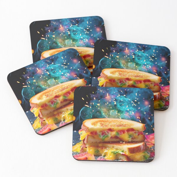 Item preview, Cheese sandwich with vegetables and a cloud of smoke designed and sold by Mianku | Für das Leben.