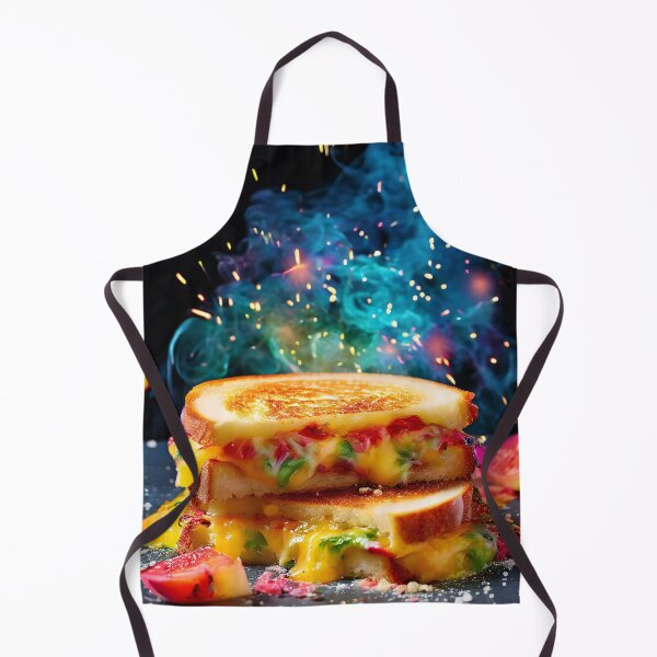 Item preview, Cheese sandwich with vegetables and a cloud of smoke designed and sold by Mianku | Für das Leben.