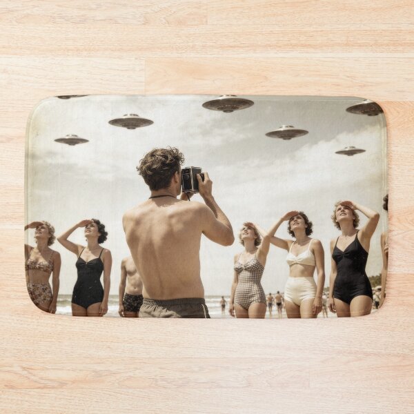Item preview, UFOs on the Beach designed and sold by Andy Gambino Art.