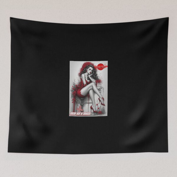 Item preview, Festive Femme Fatale Noir – Color Her in Danger designed and sold by Mark Mentzer.