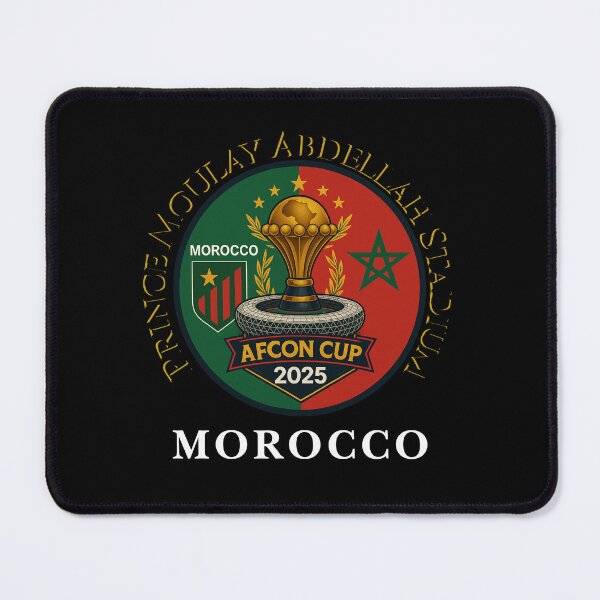 Item preview, AFCON 2025 Morocco • Prince Moulay Abdellah Stadium • Atlas Lions Football Emblem Design designed and sold by InPrintedWord.