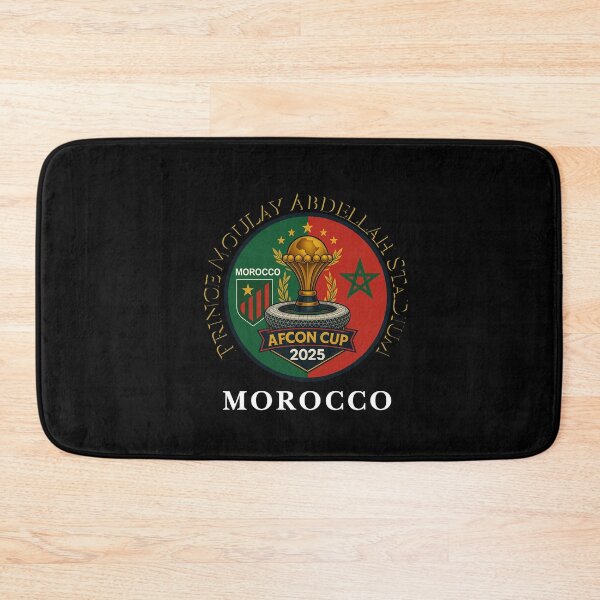 Item preview, AFCON 2025 Morocco • Prince Moulay Abdellah Stadium • Atlas Lions Football Emblem Design designed and sold by InPrintedWord.