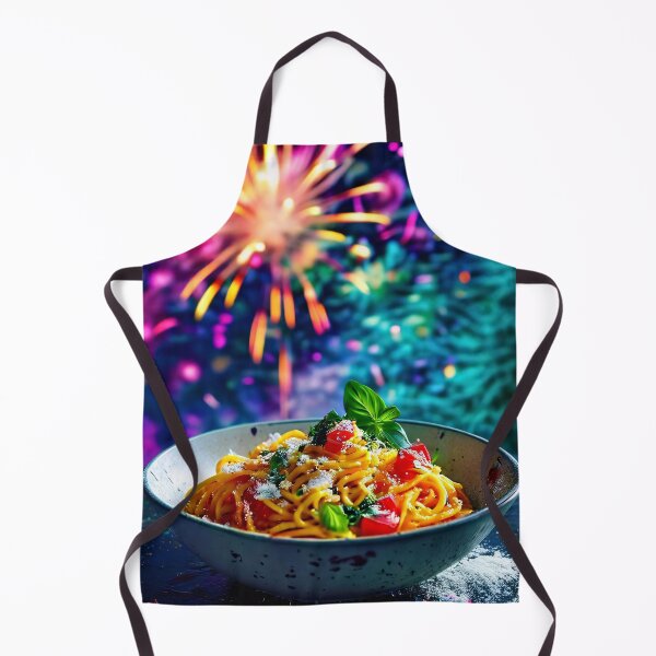 Item preview, Pasta with fireworks in the background designed and sold by Mianku | Für das Leben.