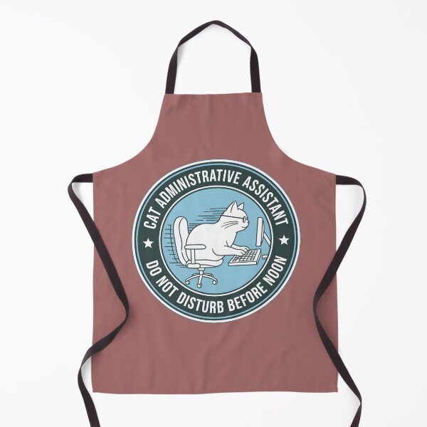 Item preview, "Cat Administrative Assistant" Funny Corporate Humor Office Cat Seal Art designed and sold by InkWeaveShop.