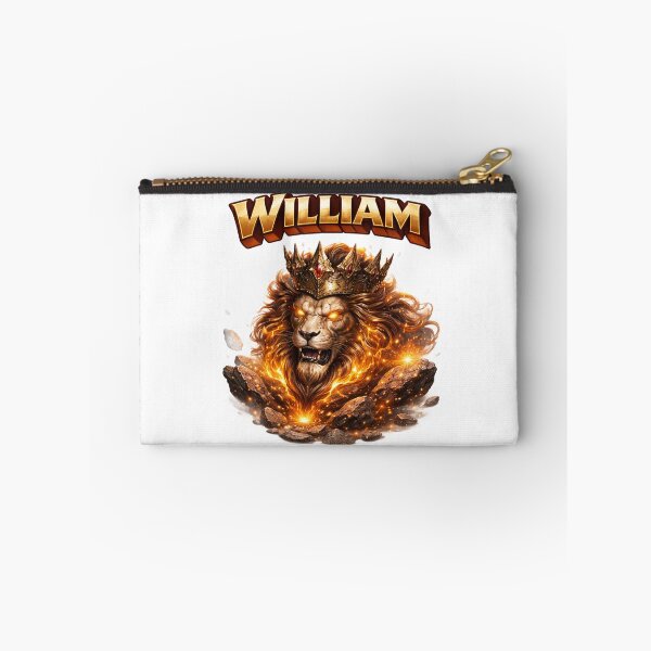 Item preview, William Leo – Zodiac Lion King Fantasy Name Art designed and sold by AlexLineArt.