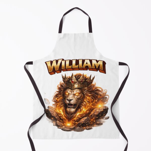 Item preview, William Leo – Zodiac Lion King Fantasy Name Art designed and sold by AlexLineArt.