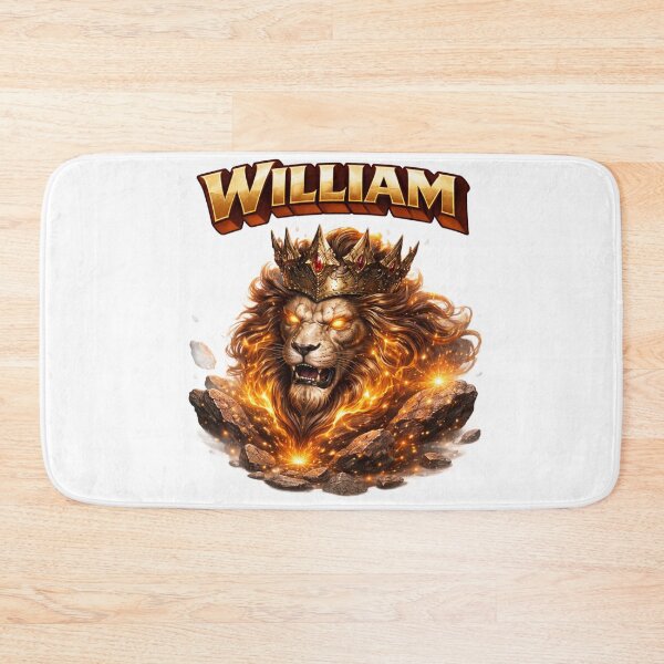 Item preview, William Leo – Zodiac Lion King Fantasy Name Art designed and sold by AlexLineArt.