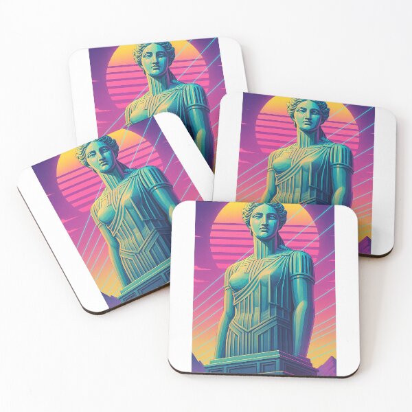 Item preview, Vaporwave Classical Statue - Retro 80s Aesthetic Synthwave Art designed and sold by A E S T H E T A T A G.