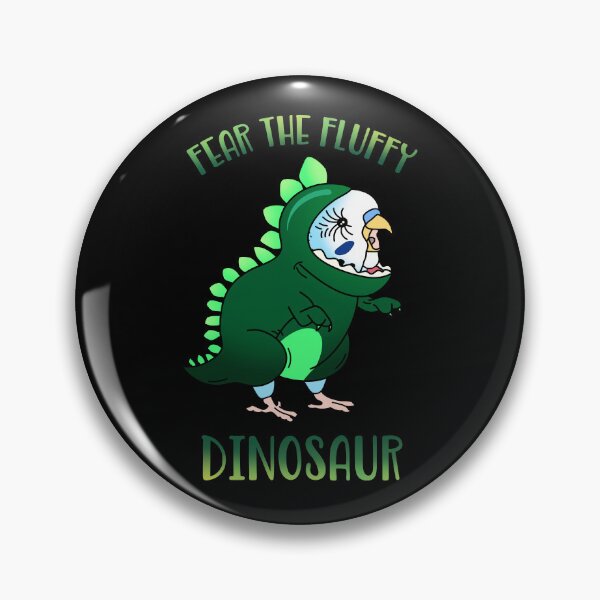 Item preview, Fear the Fluffy Dinosaur Blue Budgie designed and sold by FandomizedRose.